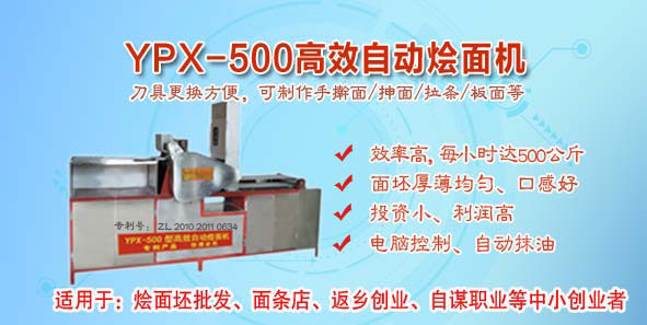 YPX-500型高效自动烩面坯整套生产设备
