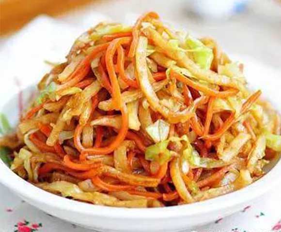 素炒饼丝
